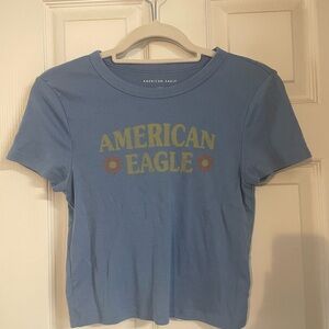 American Eagle Outfitters Light Blue Tee